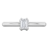 Thumbnail Image 3 of Certified Emerald-Cut Diamond Solitaire Engagement Ring 1/2 ct tw 18K White Gold (SI2/G)