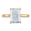Thumbnail Image 3 of Radiant-Cut Lab-Grown Diamond Solitaire Plus Engagement Ring 3 ct tw 18K Yellow Gold (VS2/F)
