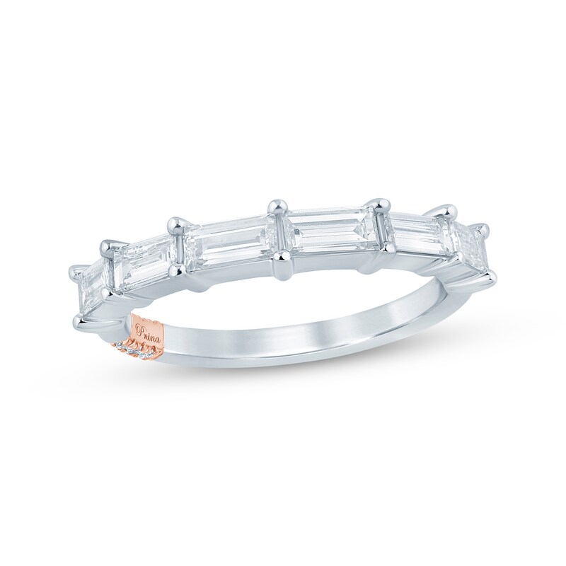Main Image 1 of Pnina Tornai Baguette-Cut Lab-Grown Diamond Anniversary Ring 1 ct tw 14K White Gold