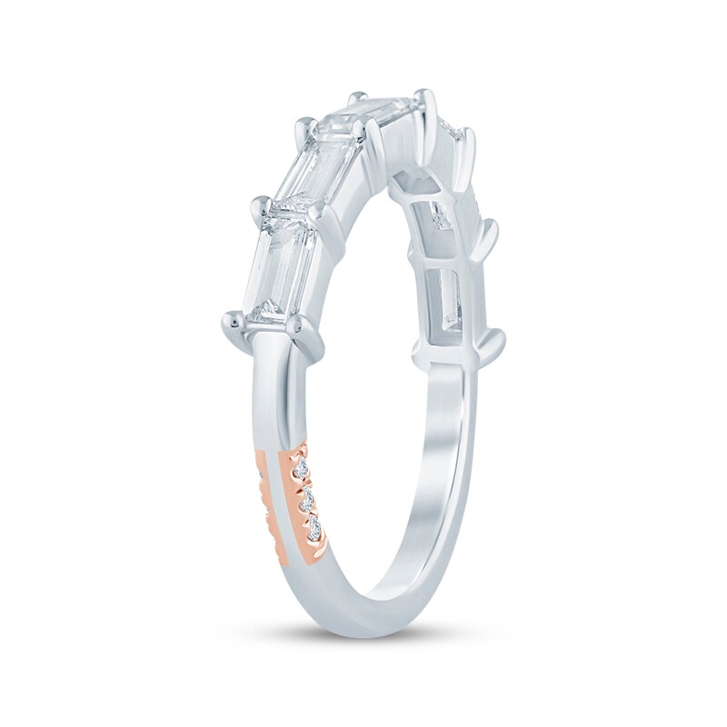 Main Image 2 of Pnina Tornai Baguette-Cut Lab-Grown Diamond Anniversary Ring 1 ct tw 14K White Gold