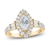 Thumbnail Image 1 of Vera Wang VOW Marquise-Cut Diamond Double Halo Engagement Ring 1-5/8 ct tw 14K Yellow Gold
