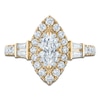 Thumbnail Image 3 of Vera Wang VOW Marquise-Cut Diamond Double Halo Engagement Ring 1-5/8 ct tw 14K Yellow Gold