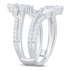 Thumbnail Image 2 of Marquise & Round-Cut Lab-Grown Diamond Enhancer Ring 1-1/3 ct tw 14K White Gold