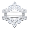 Thumbnail Image 3 of Marquise & Round-Cut Lab-Grown Diamond Enhancer Ring 1-1/3 ct tw 14K White Gold