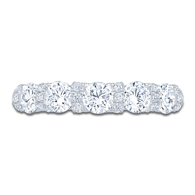 Main Image 3 of Certified Diamond Anniversary Ring 2 ct tw 18K White Gold