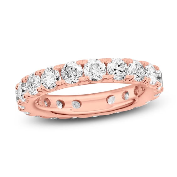 Lab-Grown Diamond Eternity Band 2-1/2 to 3-1/3 ct tw 14K Rose Gold