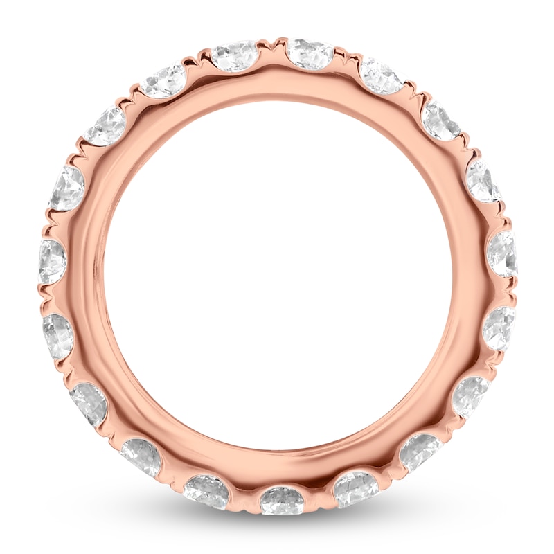 Main Image 2 of Lab-Grown Diamond Eternity Band 2-1/2 ct tw 14K Rose Gold
