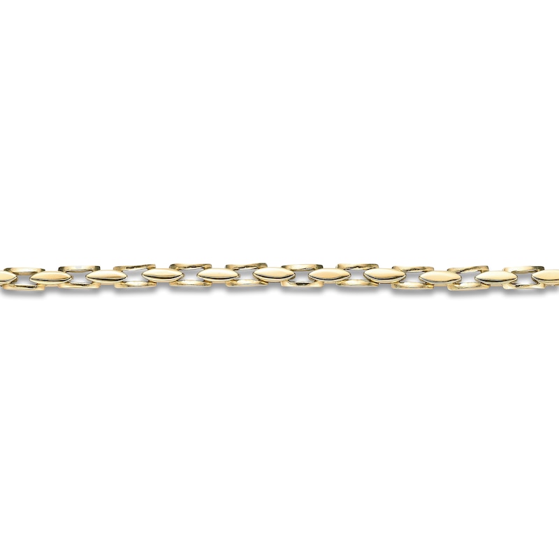 Main Image 3 of Link Chain Bracelet 4mm Yellow Ion-Plated Stainless Steel 8.5"