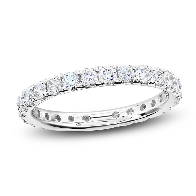 Main Image 1 of Certified Diamond Eternity Band 7/8 to 1-1/5 ct tw 14K White Gold