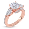 Thumbnail Image 2 of Round-Cut & Pear-Shaped Lab-Grown Diamond Three-Stone Bypass Engagement Ring 2-1/4 ct tw 14K Rose Gold