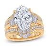 Thumbnail Image 1 of Oval-Cut Lab-Grown Diamond Engagement Ring 4-3/4 ct tw 14K Yellow Gold
