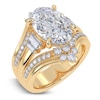 Thumbnail Image 2 of Oval-Cut Lab-Grown Diamond Engagement Ring 4-3/4 ct tw 14K Yellow Gold