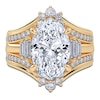 Thumbnail Image 3 of Oval-Cut Lab-Grown Diamond Engagement Ring 4-3/4 ct tw 14K Yellow Gold