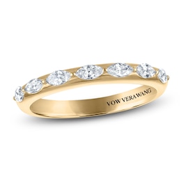 Vera Wang VOW Marquise-Cut Lab-Created Diamond Anniversary Ring 3/8 ct tw 14K Yellow Gold