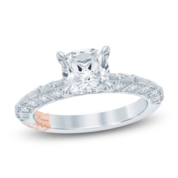 Pnina Tornai Lab-Grown Diamond Cushion-Cut Engagement Ring 1-3/4 ct tw 14K White Gold