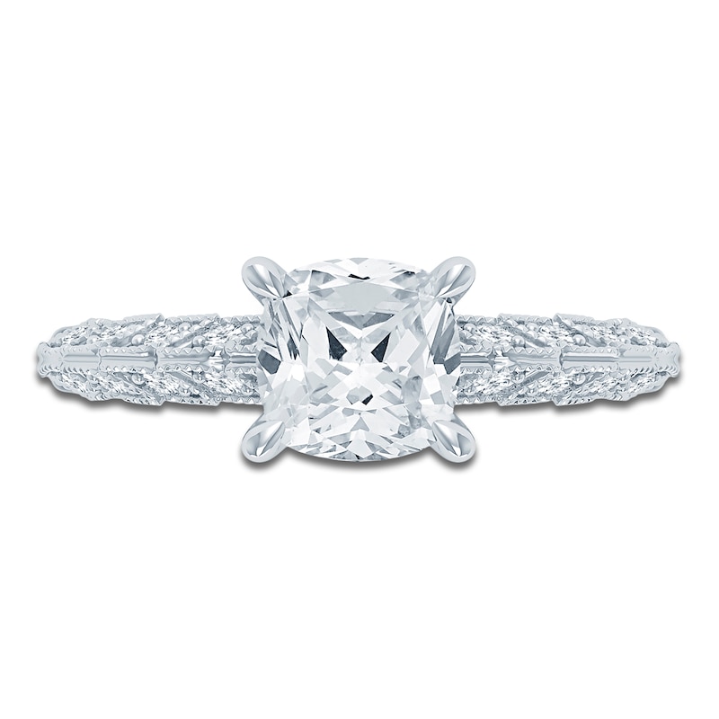 Main Image 3 of Pnina Tornai Lab-Grown Diamond Cushion-Cut Engagement Ring 1-3/4 ct tw 14K White Gold