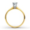 Thumbnail Image 1 of Diamond Solitaire Ring 1/2 carat Round-cut 14K Yellow Gold (I2/I)