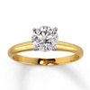 Thumbnail Image 0 of Diamond Solitaire Ring 1 carat Round 14K Yellow Gold (I2/I)