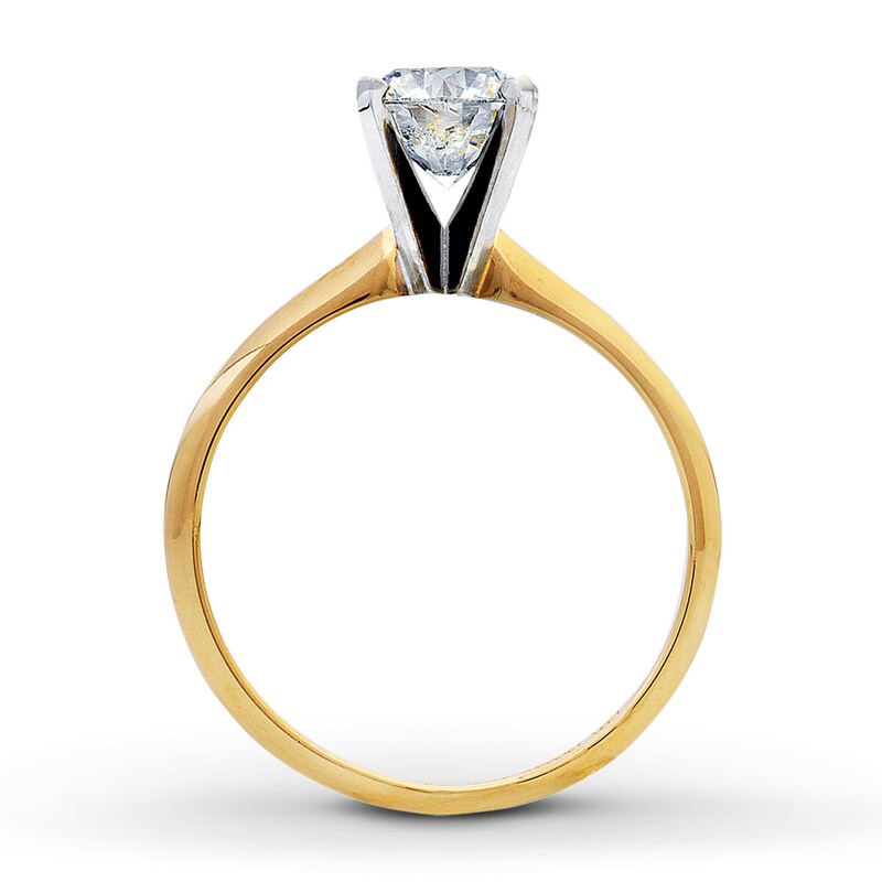 1 CT. Diamond Solitaire Engagement Ring in 14K White Gold (J/I3)