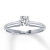 Thumbnail Image 0 of Diamond Solitaire Ring 1/3 ct Round-cut 14K White Gold (I2/I)
