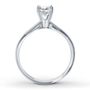 Thumbnail Image 1 of Diamond Solitaire Ring 3/4 carat Round-Cut 14K White Gold (I2/I)