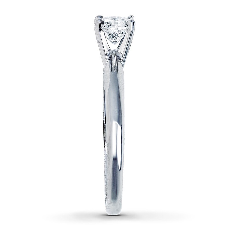 Diamond Solitaire Ring 3/4 carat Round-Cut 14K White Gold (I2/I)
