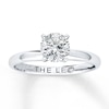 Thumbnail Image 0 of Leo Artisan Diamond  1 carat Round-cut 14K White Gold Ring