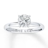 Thumbnail Image 1 of Leo Artisan Diamond  1 carat Round-cut 14K White Gold Ring