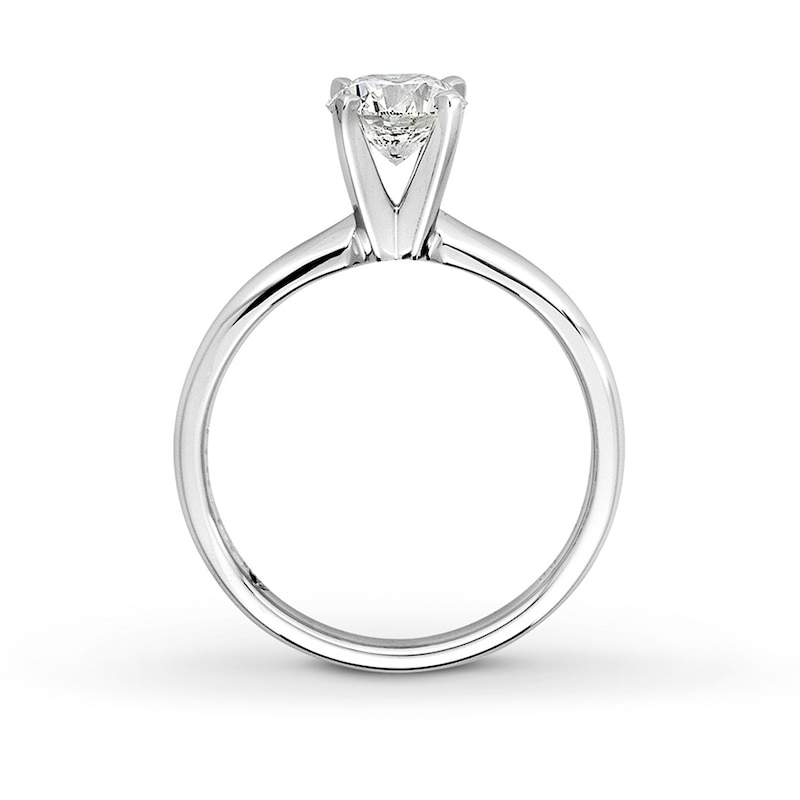 Main Image 2 of Leo Artisan Diamond  1 carat Round-cut 14K White Gold Ring