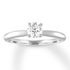 Thumbnail Image 0 of Diamond Solitaire Ring 1/2 Carat Round 14K White Gold