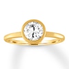 Thumbnail Image 0 of Diamond Solitaire Ring 1 carat Bezel-set Round 14K Yellow Gold