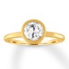 Thumbnail Image 0 of Diamond Solitaire Ring 1 carat Bezel-set Round 14K Yellow Gold