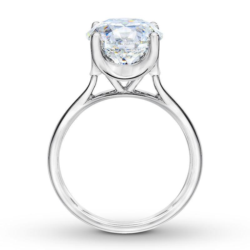 The Leo First Light Diamond Solitaire Ring 4-3/8 carats 14K White Gold