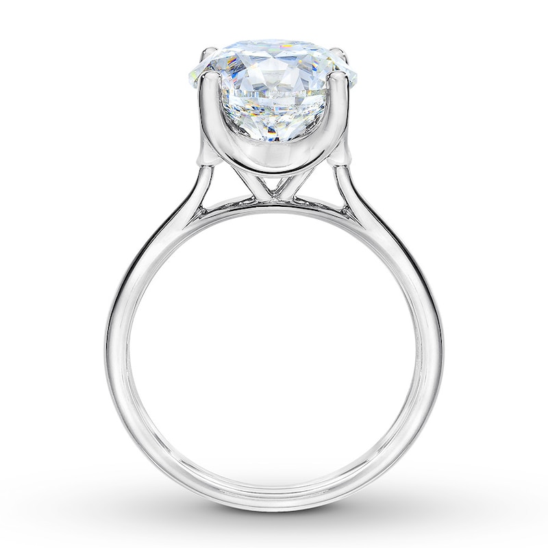 Main Image 2 of The Leo First Light Diamond Solitaire Ring 4-3/8 carats 14K White Gold