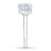 Thumbnail Image 3 of The Leo First Light Diamond Solitaire Ring 3 carats 14K White Gold