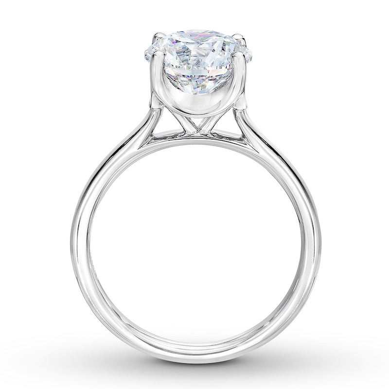 The Leo First Light Diamond Solitaire Ring 2-3/4 carat 14K White Gold