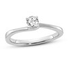 Thumbnail Image 0 of Diamond Solitaire Engagement Ring 1/4 ct tw Round 14K White Gold (I1/I)