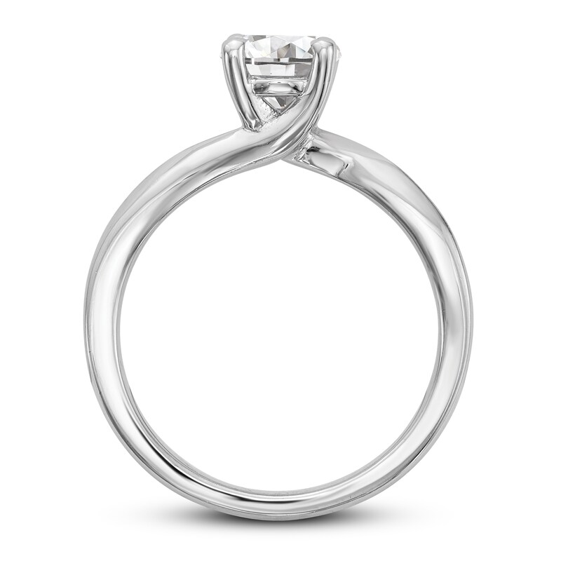Diamond Solitaire Engagement Ring 1 ct tw Round 14K White Gold (I1/I)