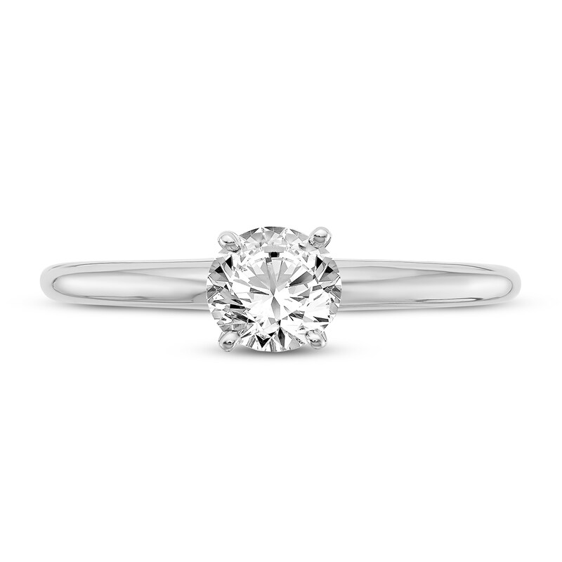 The Golden Thread Solitaire - Thin Engagement Ring