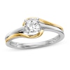 Thumbnail Image 0 of Diamond Solitaire Engagement Ring 1/2 ct tw Round 14K Two-Tone Gold (I1/I)