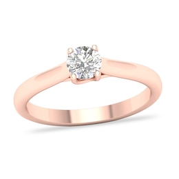 Diamond Solitaire Ring 1/2 ct tw Round-cut 14K Rose Gold (SI2/I)