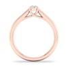 Thumbnail Image 4 of Diamond Solitaire Ring 1/3 ct tw Round-cut 14K Rose Gold (SI2/I)