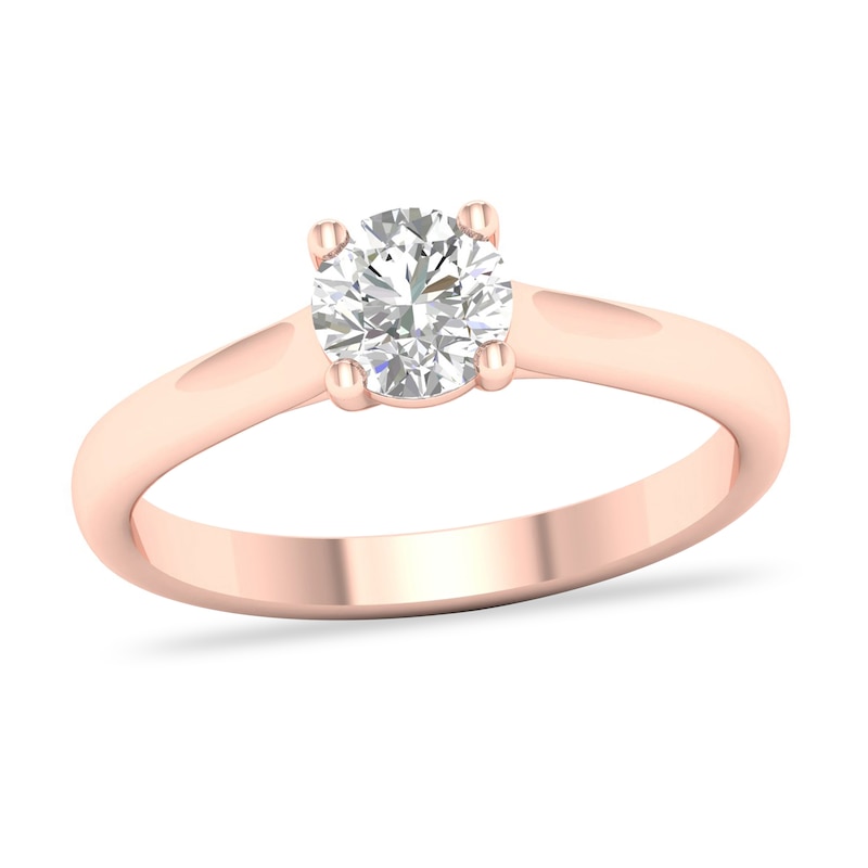 Main Image 1 of Diamond Solitaire Ring 3/4 ct tw Round-cut 14K Rose Gold (SI2/I)
