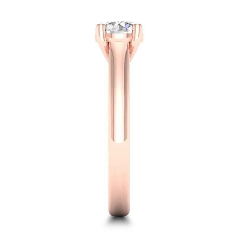 Diamond Solitaire Ring 1 ct tw Round-cut 14K Rose Gold (SI2/I)