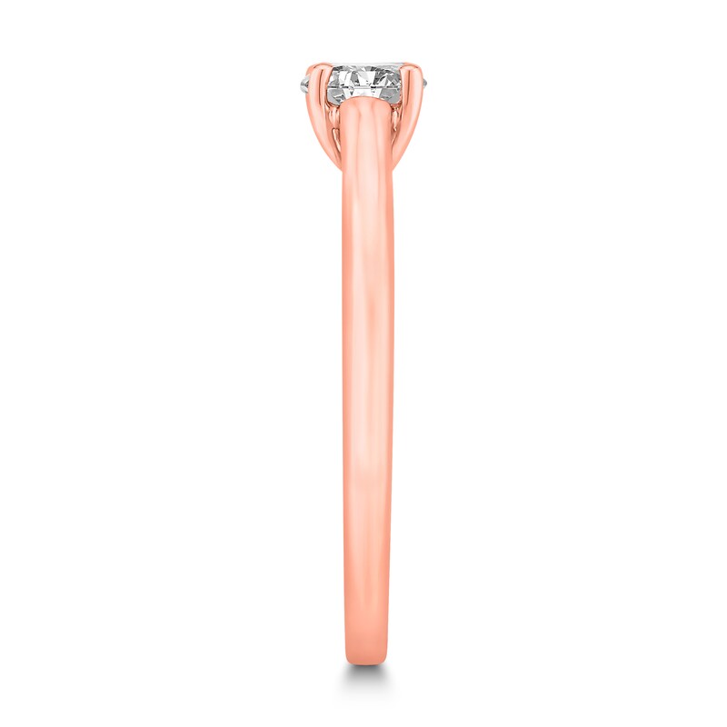 Diamond Solitaire Engagement Ring 1/2 ct tw Round-cut 14K Rose Gold (I2/I)
