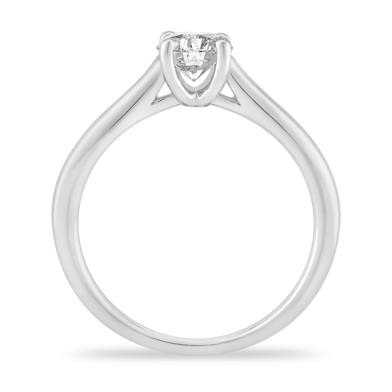 Main Image 2 of Diamond Solitaire Engagement Ring 7/8 ct tw Round-cut 14K White Gold (I2/I)