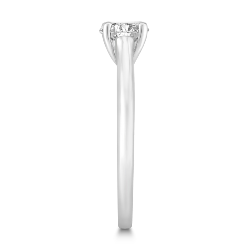 Main Image 3 of Diamond Solitaire Engagement Ring 7/8 ct tw Round-cut 14K White Gold (I2/I)