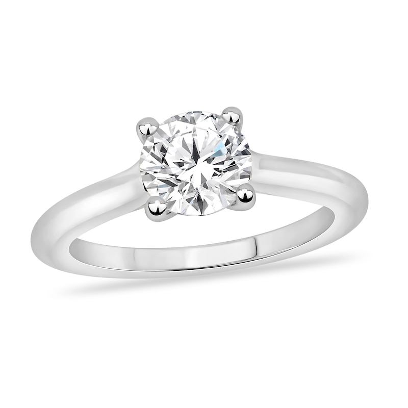 Diamond Solitaire Engagement Ring 2-1/2 ct tw Round-cut 14K White Gold (I2/I)