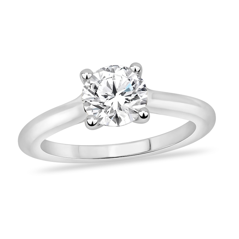 Main Image 1 of Diamond Solitaire Engagement Ring 2-1/2 ct tw Round-cut 14K White Gold (I2/I)