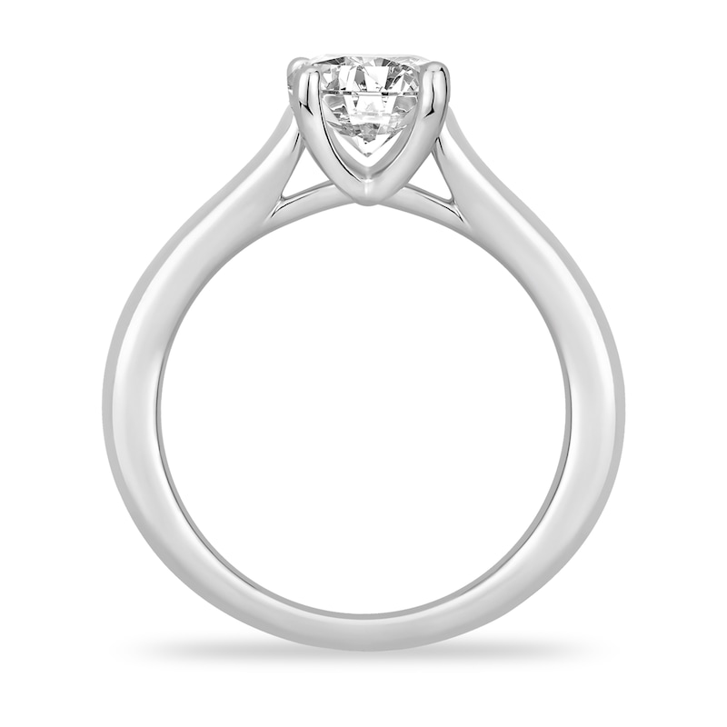 Main Image 2 of Diamond Solitaire Engagement Ring 2-1/2 ct tw Round-cut 14K White Gold (I2/I)